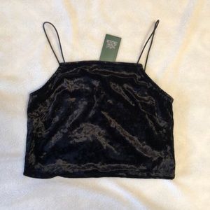 Wild Fable Velvet Crop Top